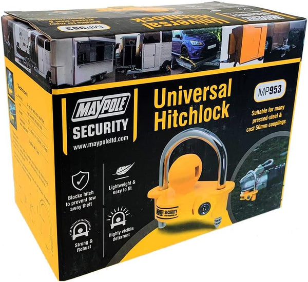 Maypole Universal Trailer Hitchlock for Standard 50 mm Couplings