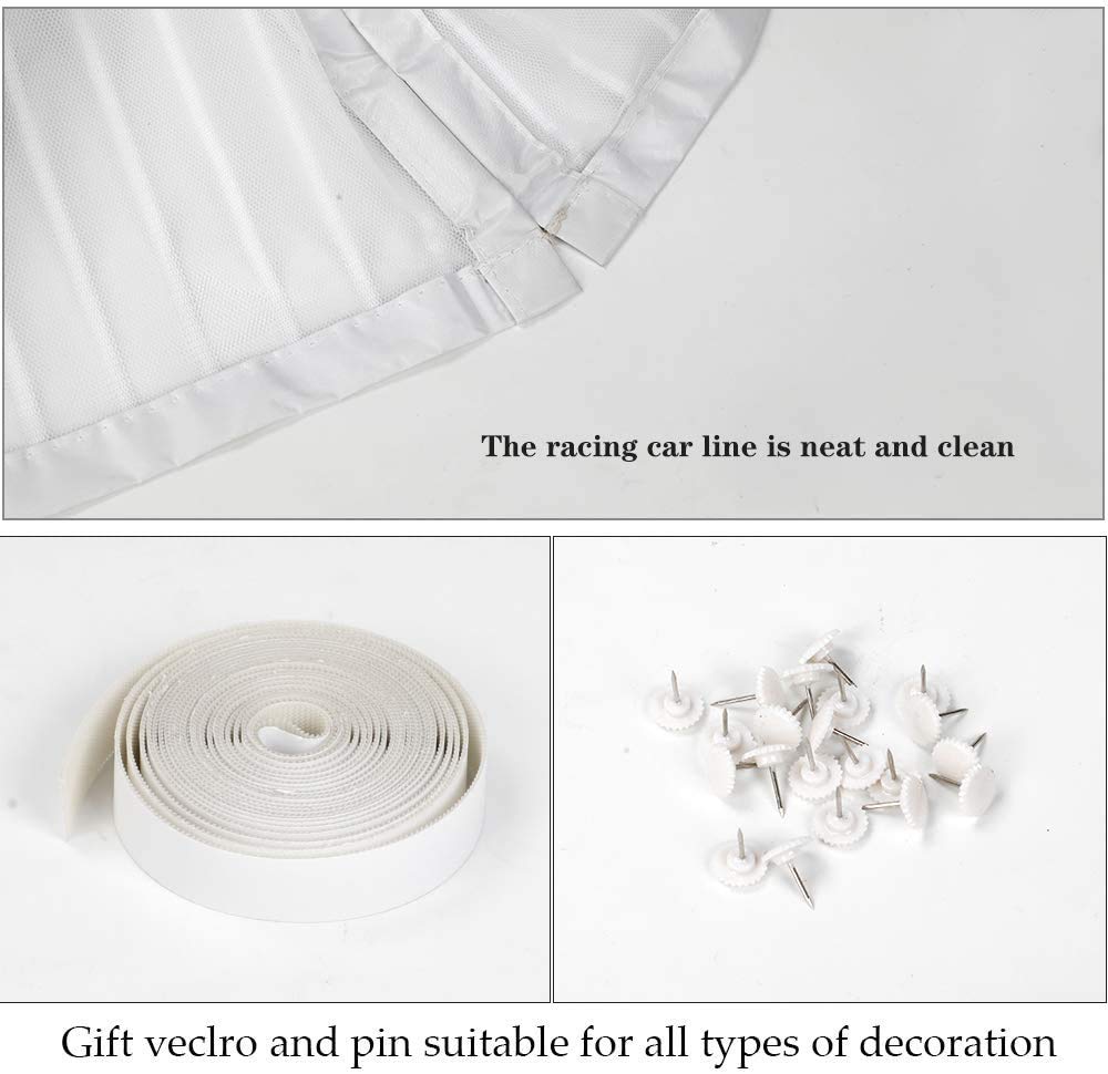 EXTSUD Magnetic Fly Screen Door Keep Insects Out Mosquito Door Screen Easy to Install without Drilling Top-to-Bottom Seal Automatically for Balcony Sliding Living Room Children's Room, 90x210 cm