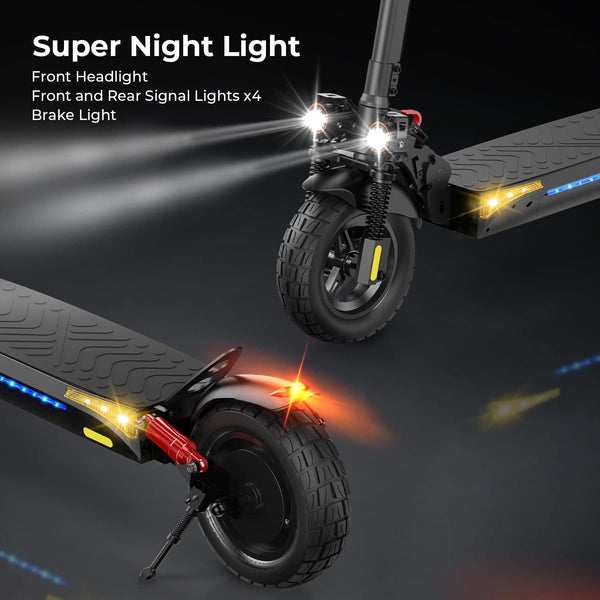 iScooter 45-80KM Range Off-road Electric Scooter,10" Tires iX4/iX7Pro Electric Scooter for Adult with APP Control, Large Capacity Battery, Multiple Speed Modes,4 Shock Suspension Fast E-Scooter