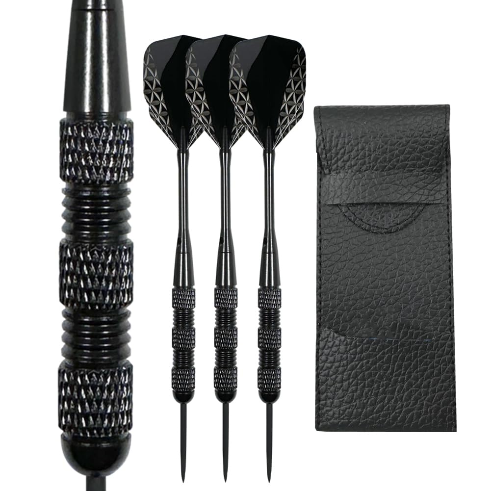 Steel Tip Darts Set,3 Pack Professional Dart with Aluminum Shafts and Darts Case