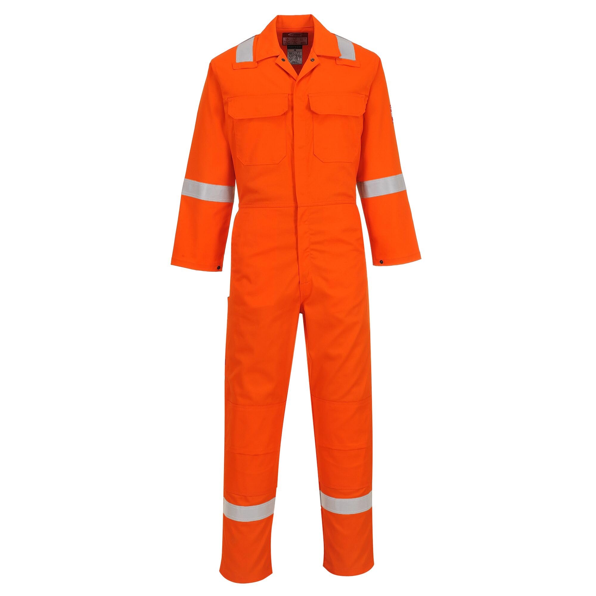 Portwest BIZ5 Men's Hi Vis FR Coveralls - Bizweld Iona Flame Resistant Fireproof Workwear Overalls