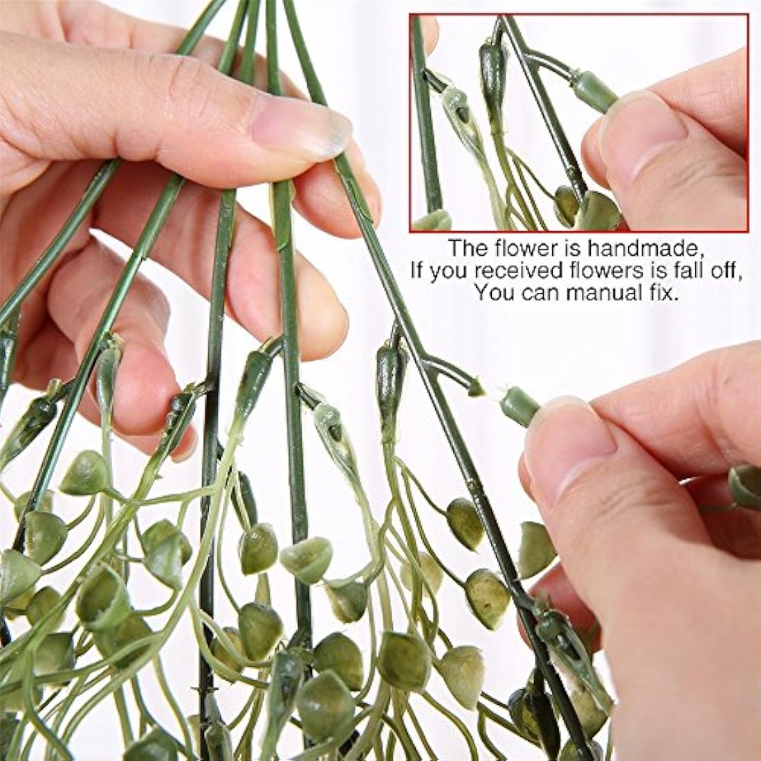 Eyands 2pcs Artificial Hanging Vine Plants - Outdoor Indoor Fake Hanging Plants for Wall Hang Garland Porch Patio Arch Balcony Basket Garden Party Wedding (Yellow Artificial Ivy)