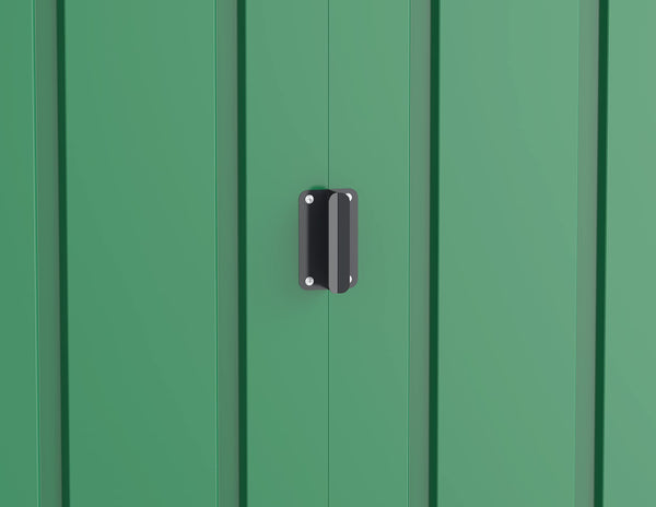 Duramax ECO 8 x 8 (6.35 m2) Metal Garden Storage Shed, Hot-Dipped Galvanized Metal Garden Shed, Tool Storage Shed, Strong Reinforced Roof Structure, Maintenance-Free Metal Shed, Anthracite