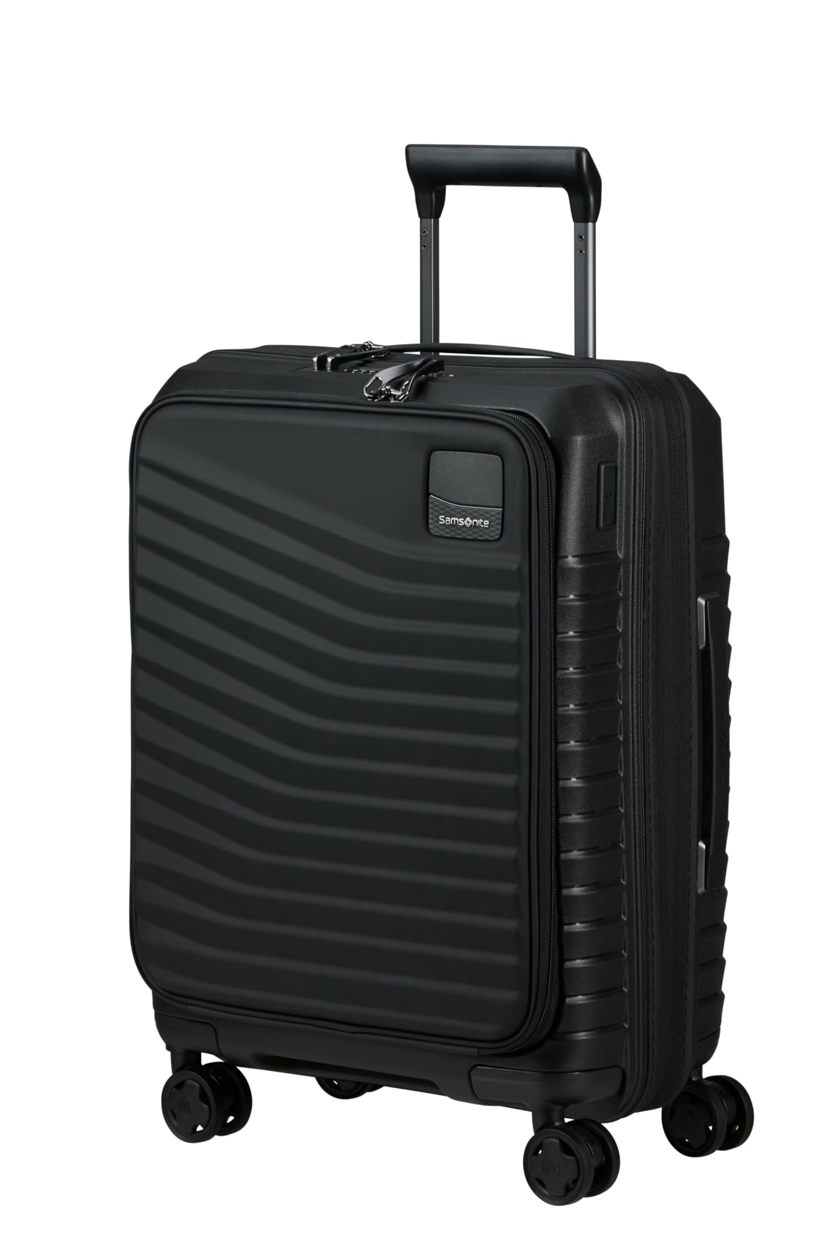 Samsonite Intuo - Spinner M, Expandable Suitcase, 69 cm, 79/87 l, Black (Black)