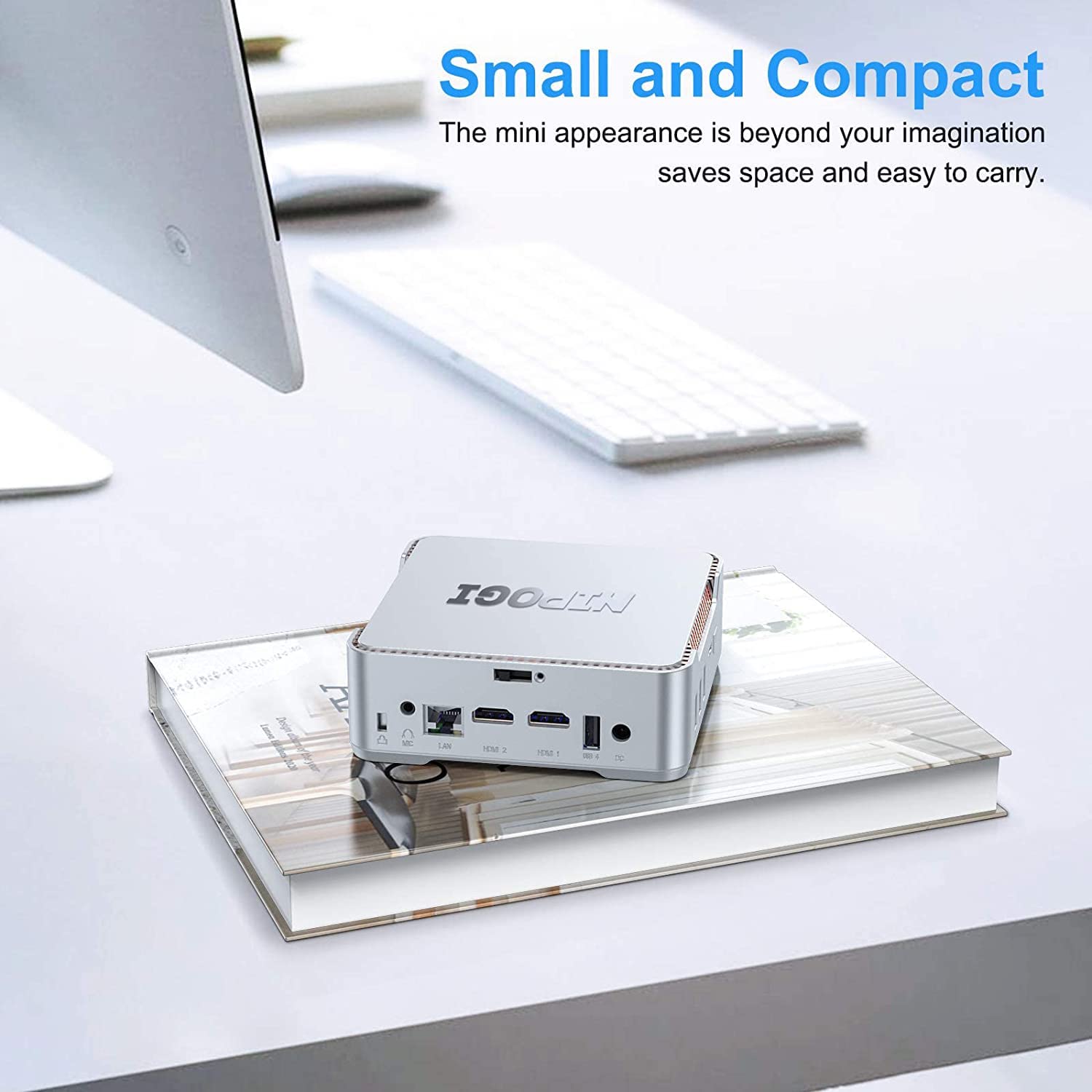 NiPoGi Mini PC Windows 11 Pro Mini PC Intel Alder Lake-N95 (Βeat N5105, up to 3.4GHz) 16GB RAM+512GB M.2 SSD Mini Computer Desktop Mini Computer 4K Dual Display/HDMI/WiFi/BT for Home/Business/School
