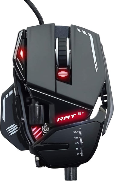 MAD CATZ R.A.T. 8+ Gaming Mouse (USB/Black/16000dpi/11 Buttons) - MR05DCINBL000-0