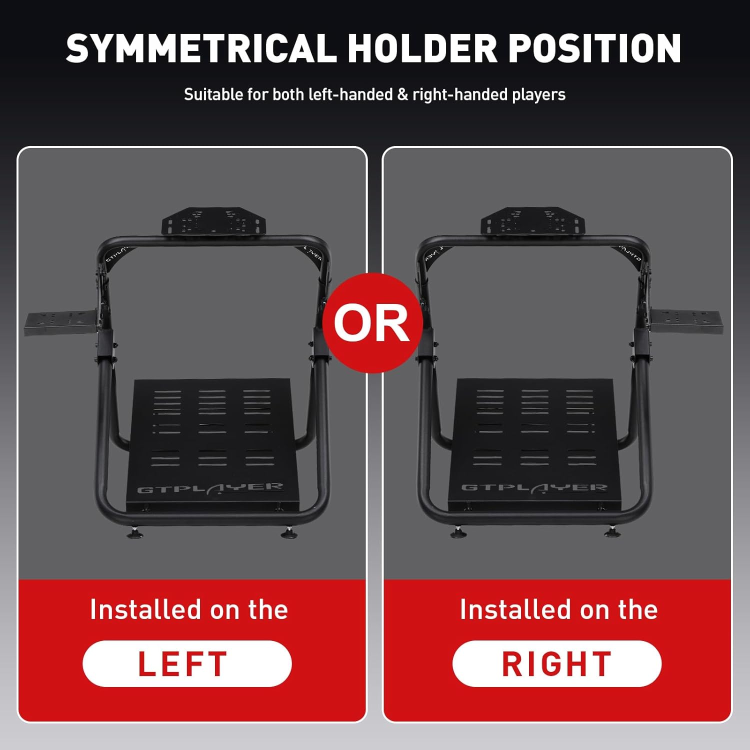 GTPLAYER Steering Wheel Stand, Height Adjustable Racing Wheel Stand Fit for for G25 G27 G29 G920, Foldable Driving Simulator