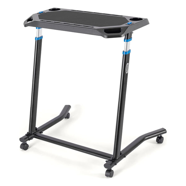 CXWXC Indoor Training Bicycle Desk, Height-Adjustable Computer Stand with Non-Slip Surface - Portable Bicycle Trainer Fitness Table with Lockable