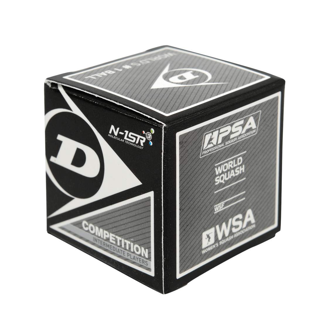 Dunlop Squash Balls Competition Yellow, 12 Balls, for Beginners and Advanced Players ? slow speed