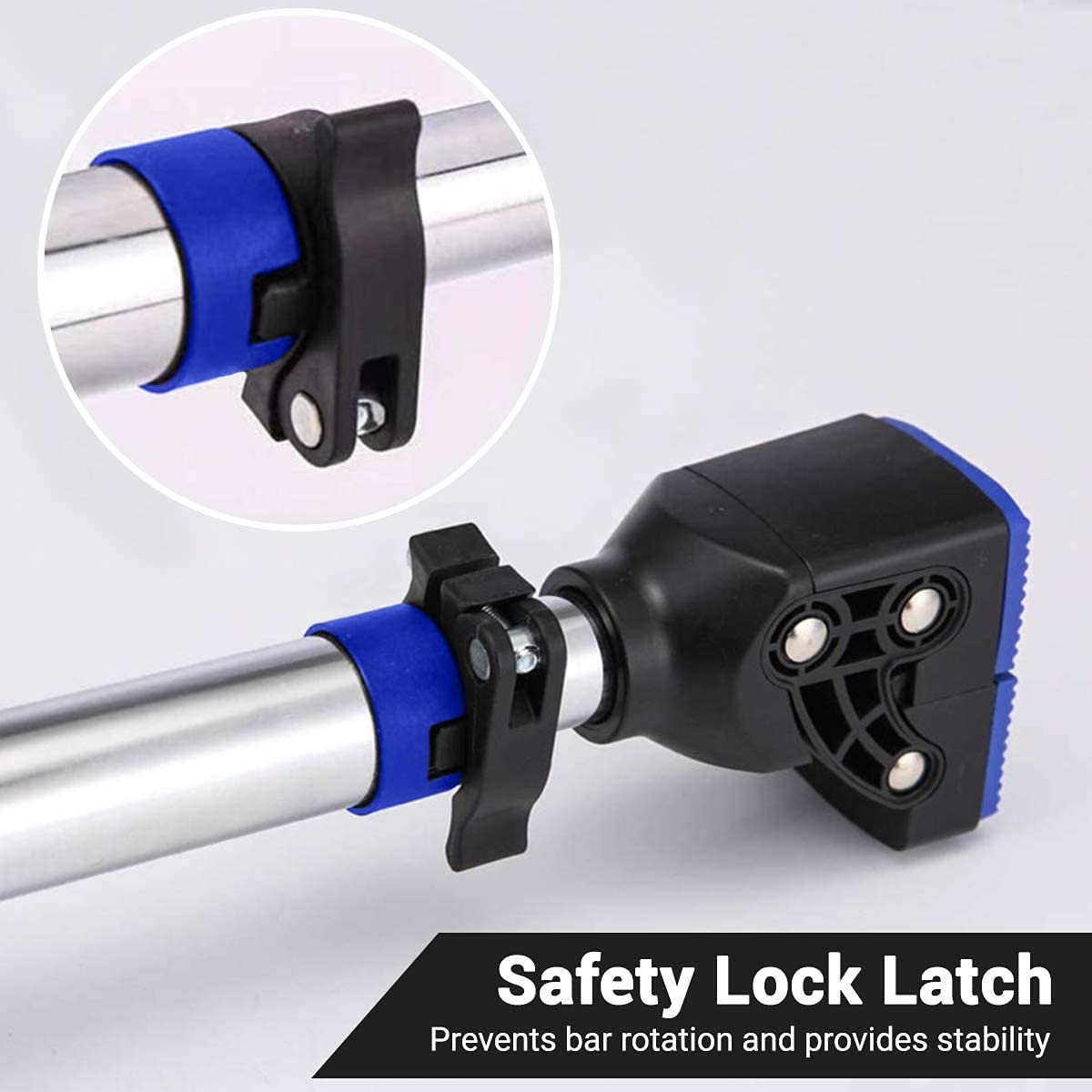 ROMIX Pull Up Bar Doorway, Adjustable Length 72-97cm No Screw Chin Up Bar Door Frame Width Locking, Multifunctional Body Fitness Training Equipment with Exercise eBook for Body Workout Home