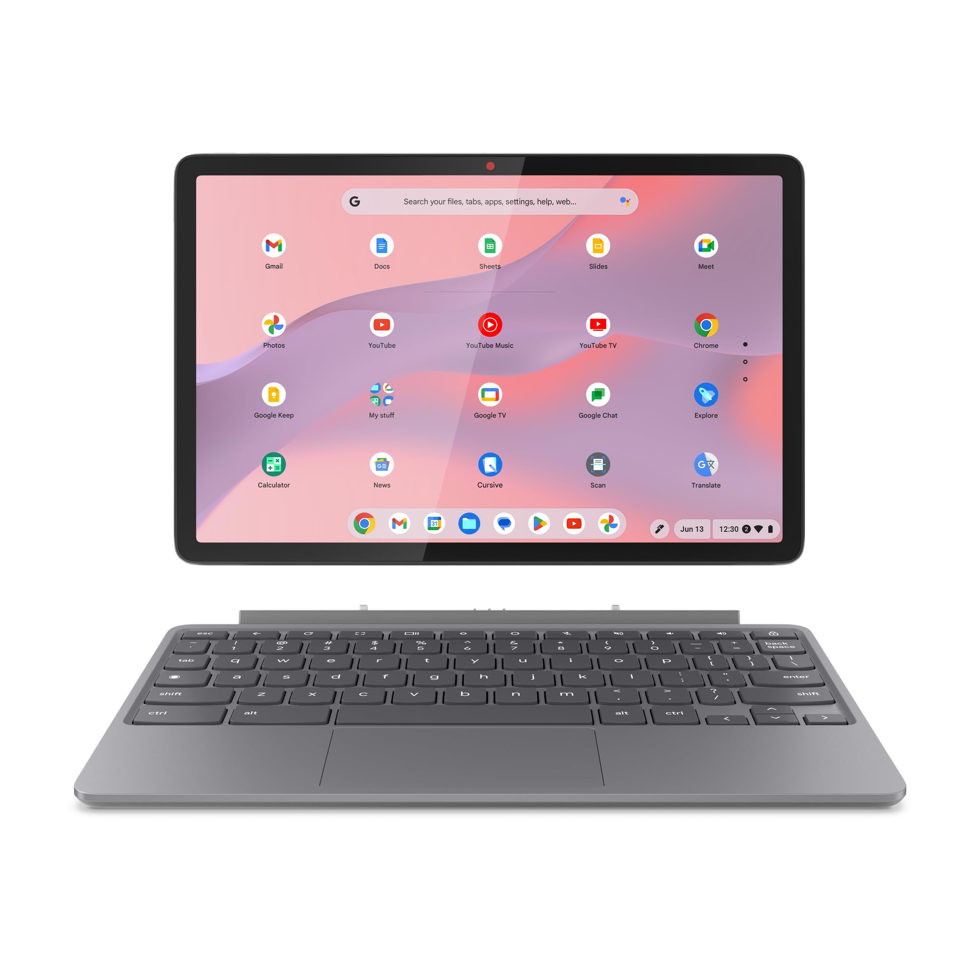 Lenovo IdeaPad Duet 3 Chromebook 10.95 Inch 2K Tablet (Qualcomm Snapdragon 7c Gen 2, Octa-core 2.55GHz, 4GB RAM, 128GB eMMC 5.1, ChromeOS) - Misty Blue