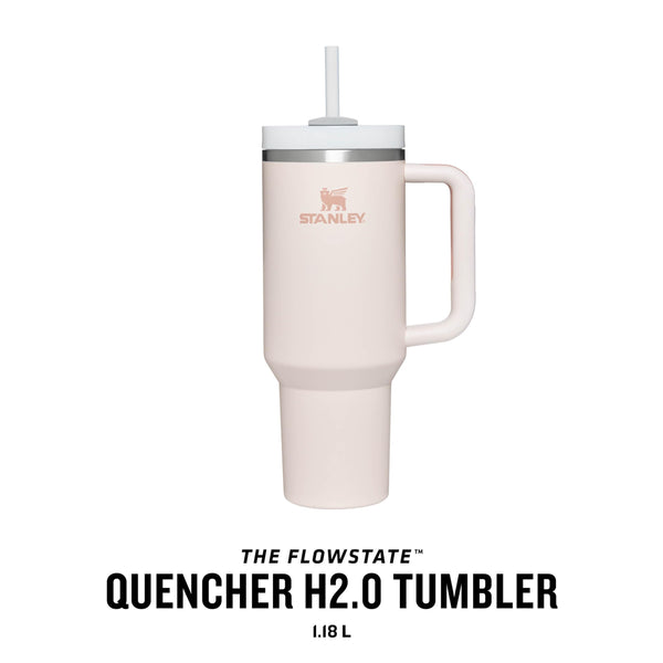 STANLEY Quencher H2.0 Flowstate Tumbler 1.2L - Cold for 11 Hours - Iced for 48 Hours - Metal Water Bottle with Straw, Handle and Lid - Dishwasher Safe - Travel Mug for Cold Drinks
