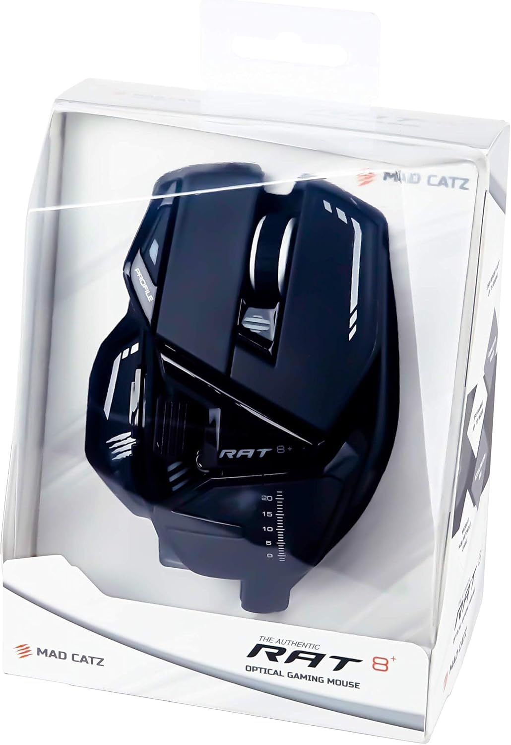 MAD CATZ R.A.T. 8+ Gaming Mouse (USB/Black/16000dpi/11 Buttons) - MR05DCINBL000-0
