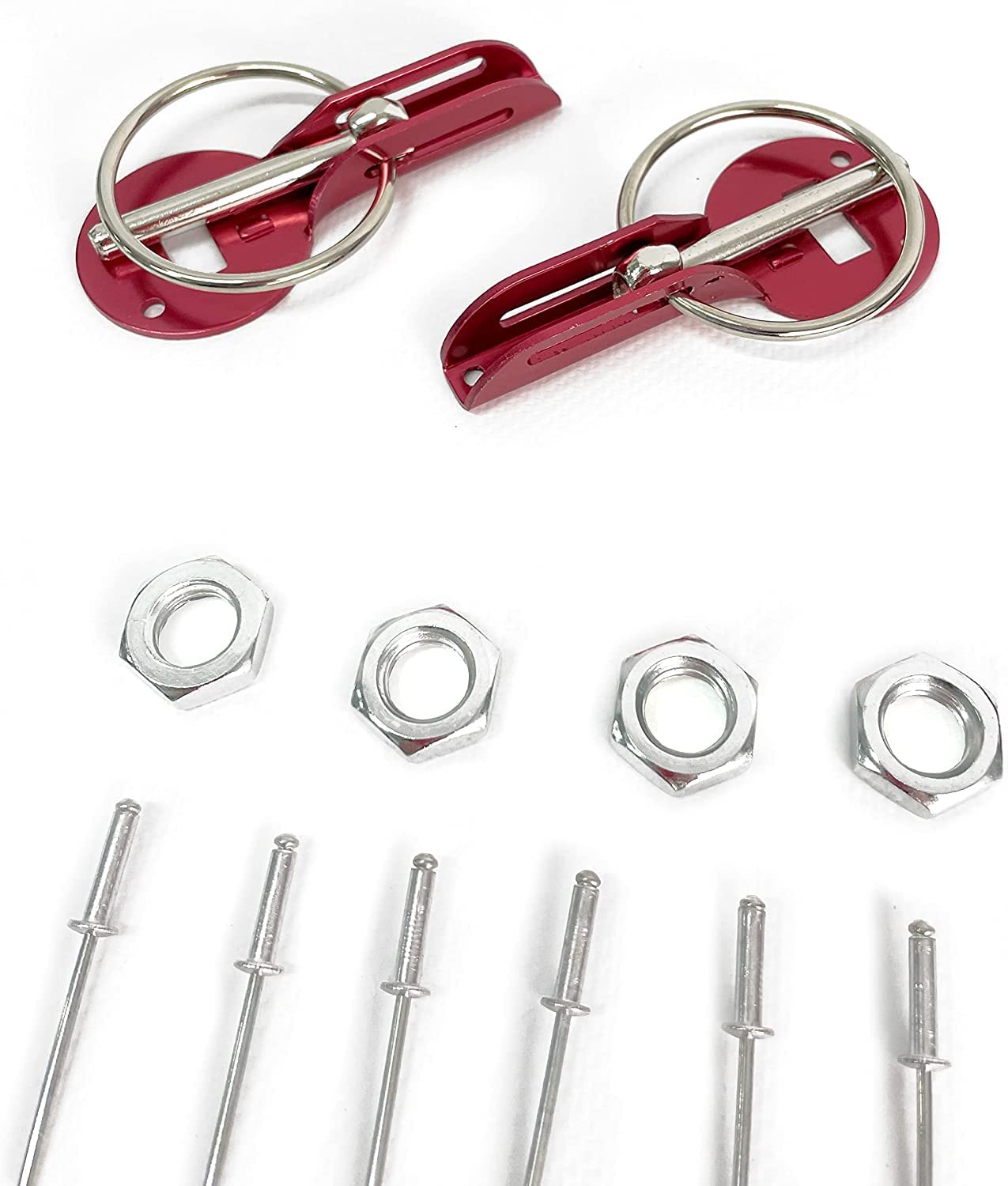 OCC MOTORSPORT BLACK KIT CLOSURE OF BONNET WITH SPRING