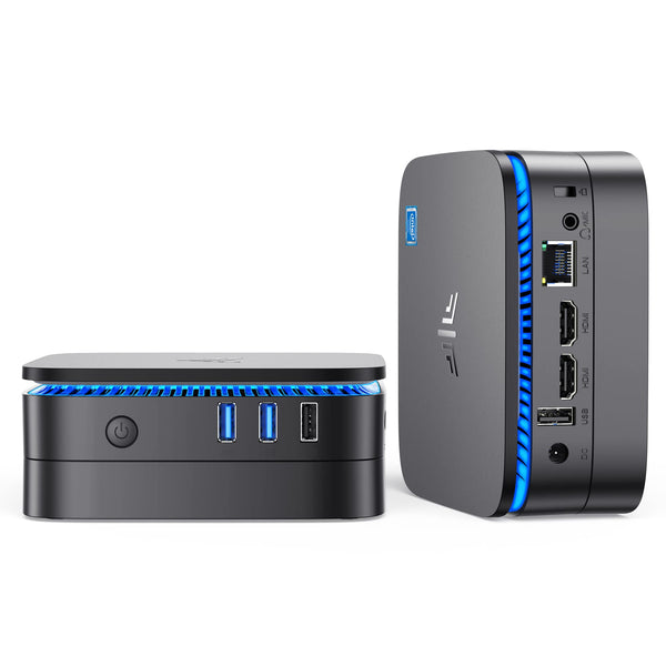 NiPoGi Mini PC Windows 11 Pro, Ιntel Alder Lake Ν95 (Βeats N5095/N5105, Up to 3.4GHz), Mini Computer 8GB RAM 256GB M.2 SSD, Mini Desktop Pc support 2.5" SSD, Dual WiFi/BT, 4K Double Display