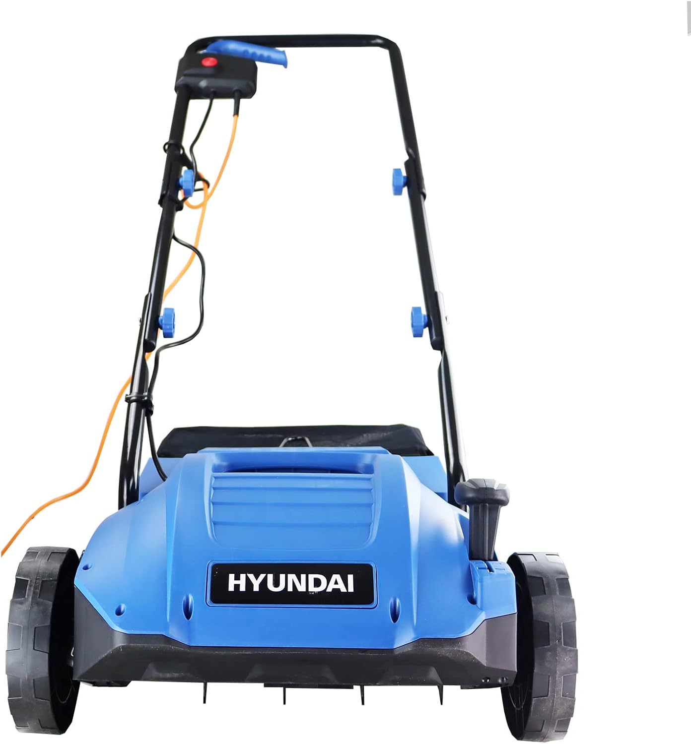 Hyundai Electric Lawn Scarifier/Aerator/Lawn Rake, 1500w, 32cm Working Width, 4 Adjustable Scarifying Heights, Foldable Handles, Compact and Lightweight With 3 Year Warranty