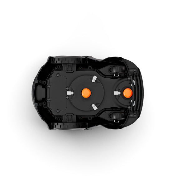 Flymo EasiLife 250 GO Robotic Lawn Mower - Cuts Up to 250 sq m, Ultra Quiet Mowing, Manicured Lawn, Bluetooth Application Control, Safety Sensors, Hose Washable, Lifestyle Functions, Orange and Grey
