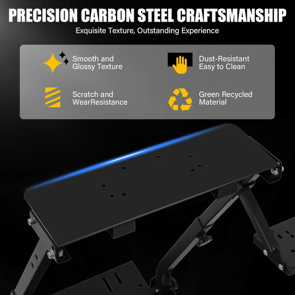 VELPAX Steering Wheel Stand, Height Adjustable Racing Wheel Stand, Wheel Stand Compatible with Logitech G25 G27 G29 G920, GT Racing Simulator Wheel Stand, Wheel Support and Pedal not Included