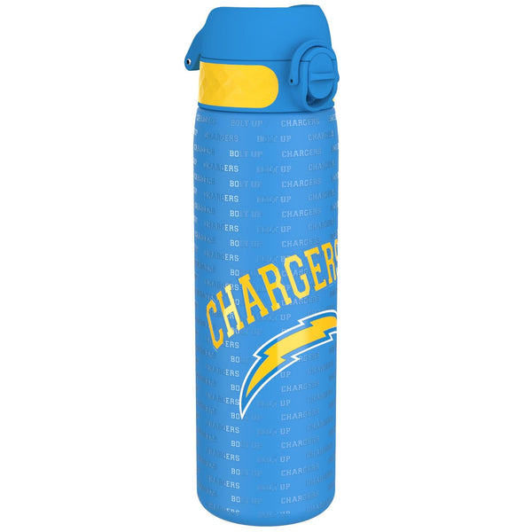 Ion8 NFL Jaguars Lightweight Steel Water Bottle, 600 ml/20 oz, Non-Insulated, Leak Proof, Easy to Open, Secure Lock, Dishwasher Safe, Flip Cover, Fits Cup Holders, Metal Water Bottle