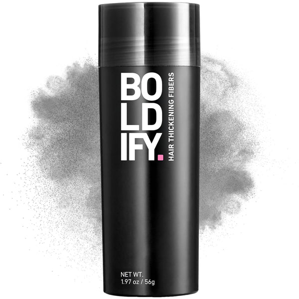 BOLDIFY Hair Fibres (56g) - Fill In Thinning and Fine Hair for an Instantly Fuller, Thicker Look - 14 Shades for Women and Men - Medium Brown