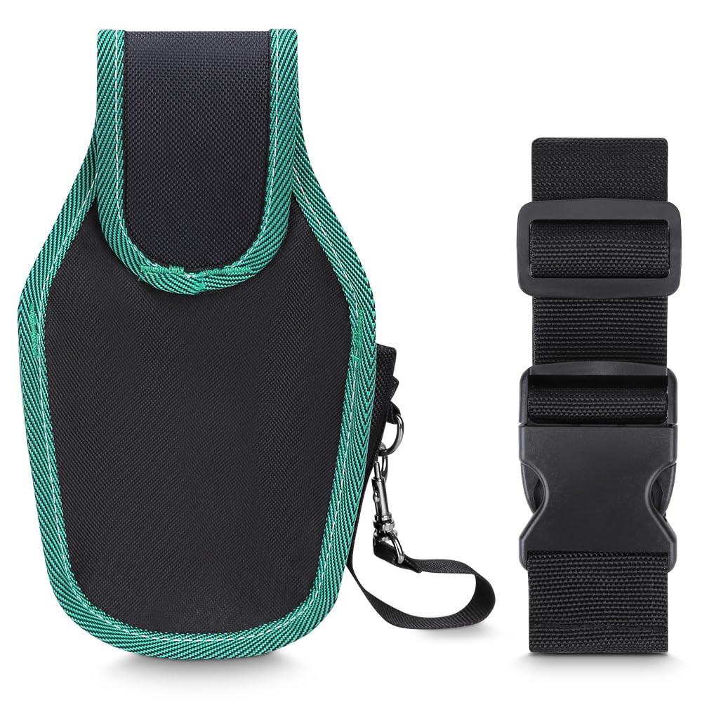 WINHUNT Tool Belt Pouch, Electrician Pouch 18 Pocket with Adjustable Nylon Belt 15x4x22cm Black (18 Pockets)