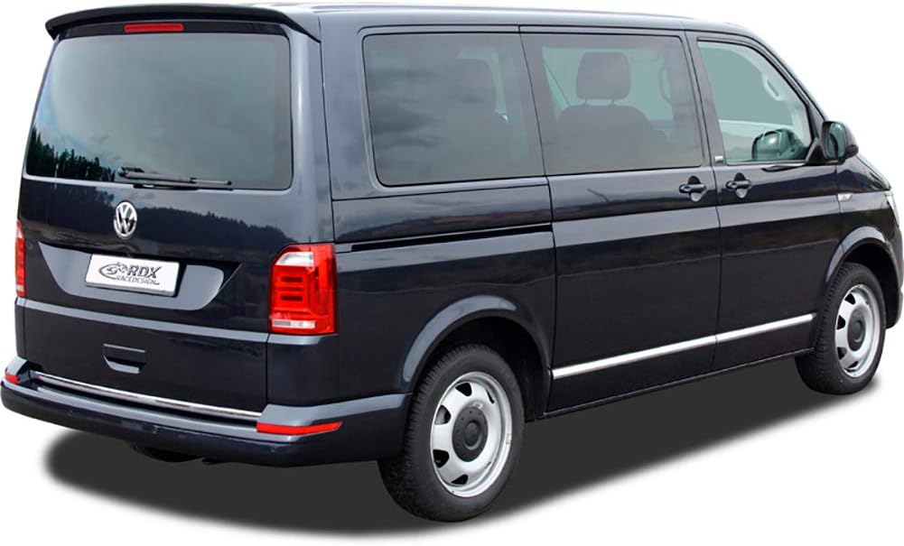 RDX Racedesign Roof Spoiler RDDS122 Transporter T6 -2015 (With Tailgate) (PU), Black or Dark Grey