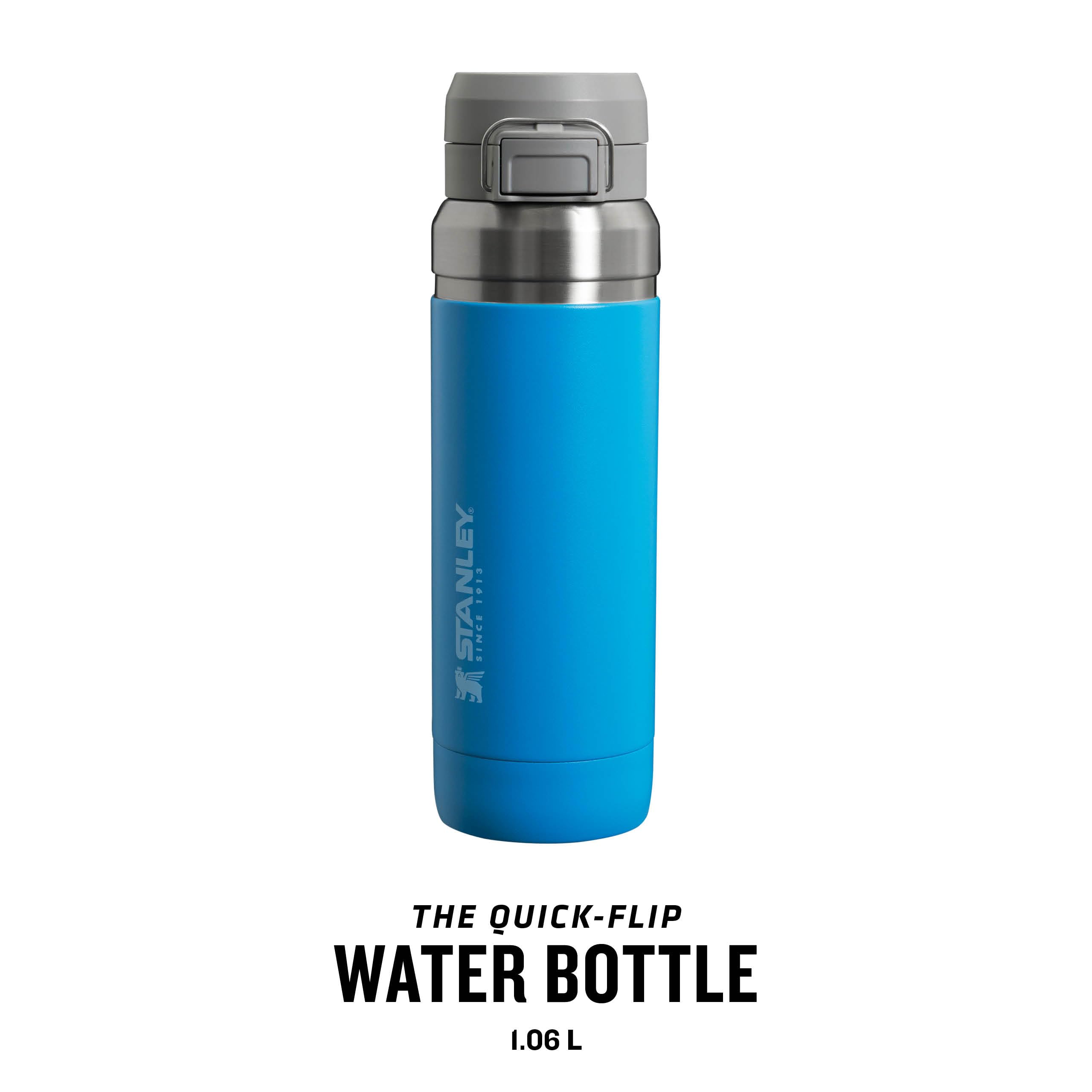 STANLEY Quick Flip Stainless Steel Water Bottle 0.47L - Keeps Cold For 7 Hours - Leakproof - BPA-Free Thermal Flask - Dishwasher Safe - Cup Holder Compatible
