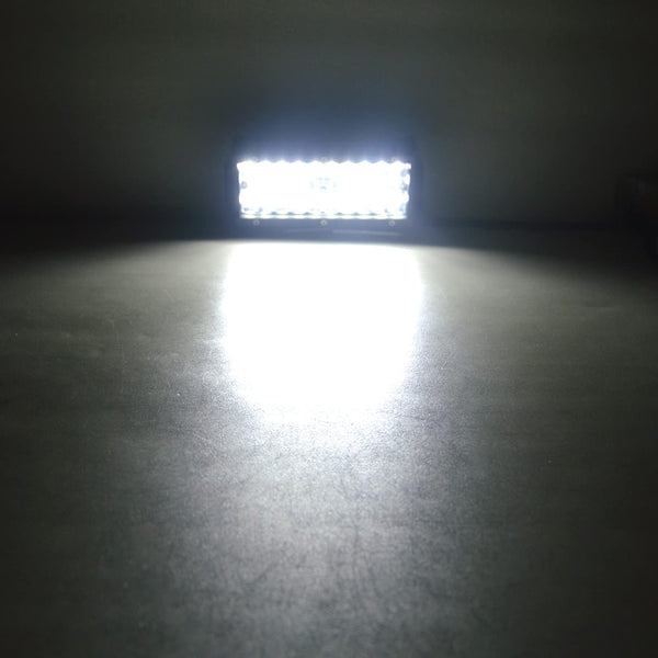 RIGIDON 8D Led Work Light Bar, 12 inch 240W 12V 24V 7D Tri Row Fog Light for Car Off road Truck SUV ATV 4x4 Boat, Flood Spot Combo Beam, Waterproof Outdoor Driving Lighting, 6000K White