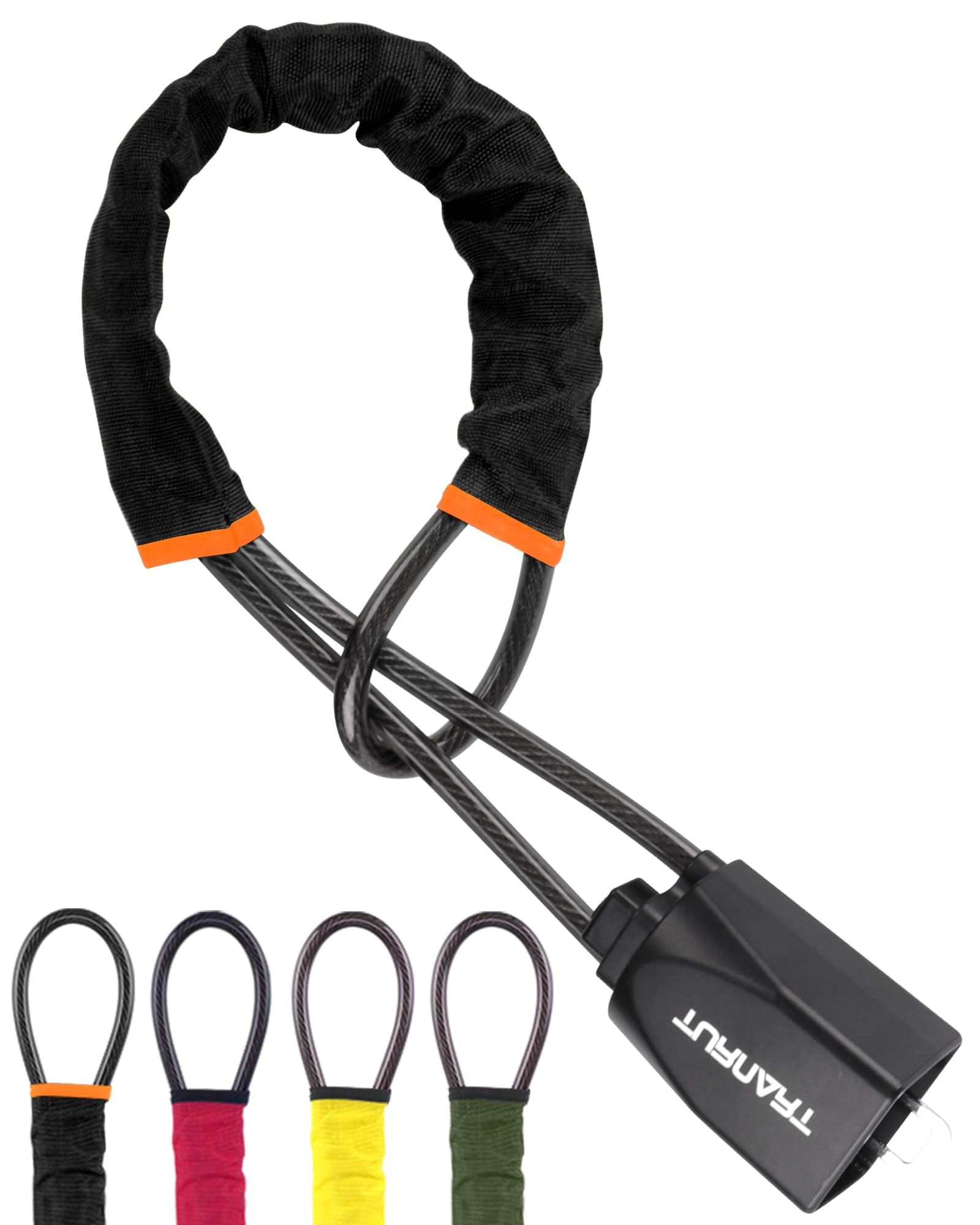 Turnart Steering Wheel Lock Seat Belt Lock Universal Fit Most Vehicles Sturdy Lock for Car Truck SUV Van Security with 3 Keys (Yellow)