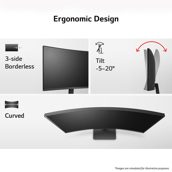 LG Electronics Monitor 27MR400-B, 27 Inch, Full HD 1080p, 100Hz, 5ms GtG, IPS Panel, AMD FreeSync, Smart Energy Saving, Anti-Glare, HDMI, Matte Black