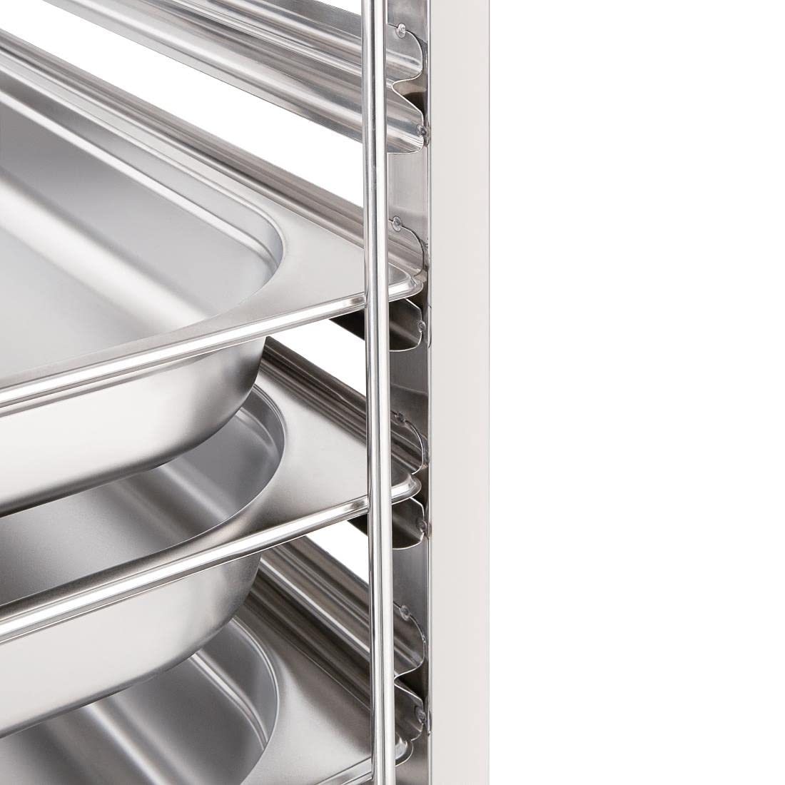 Vogue GG498 Gastronorm Racking Trolley 7 Level 900X380X557mm Catering, Silver