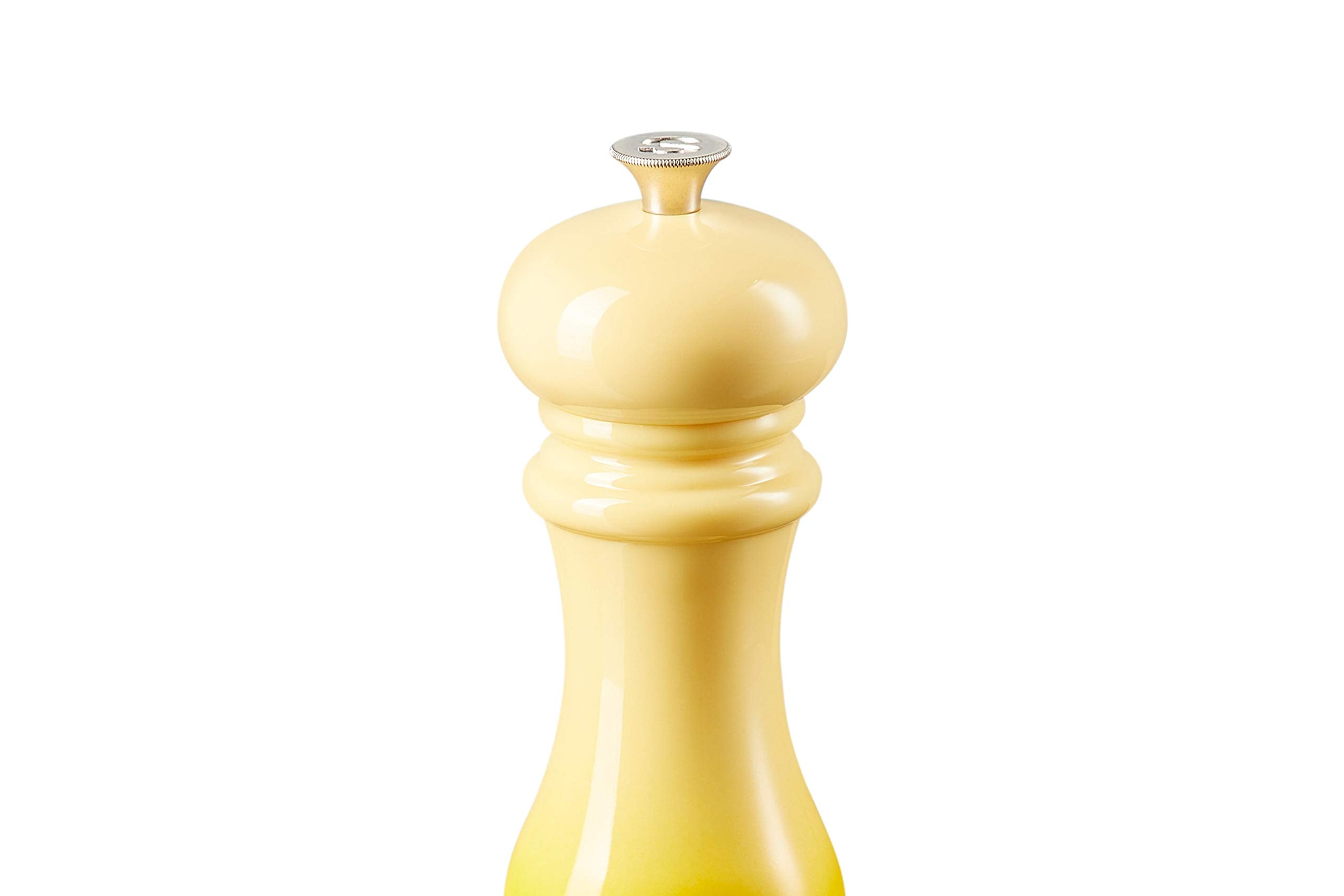 Le Creuset Classic Adjustable Pepper Mill Grinder, Chip-resistant ABS Plastic, Anti-Corrosion, 40g, 21 cm, Bamboo, 44001214080000