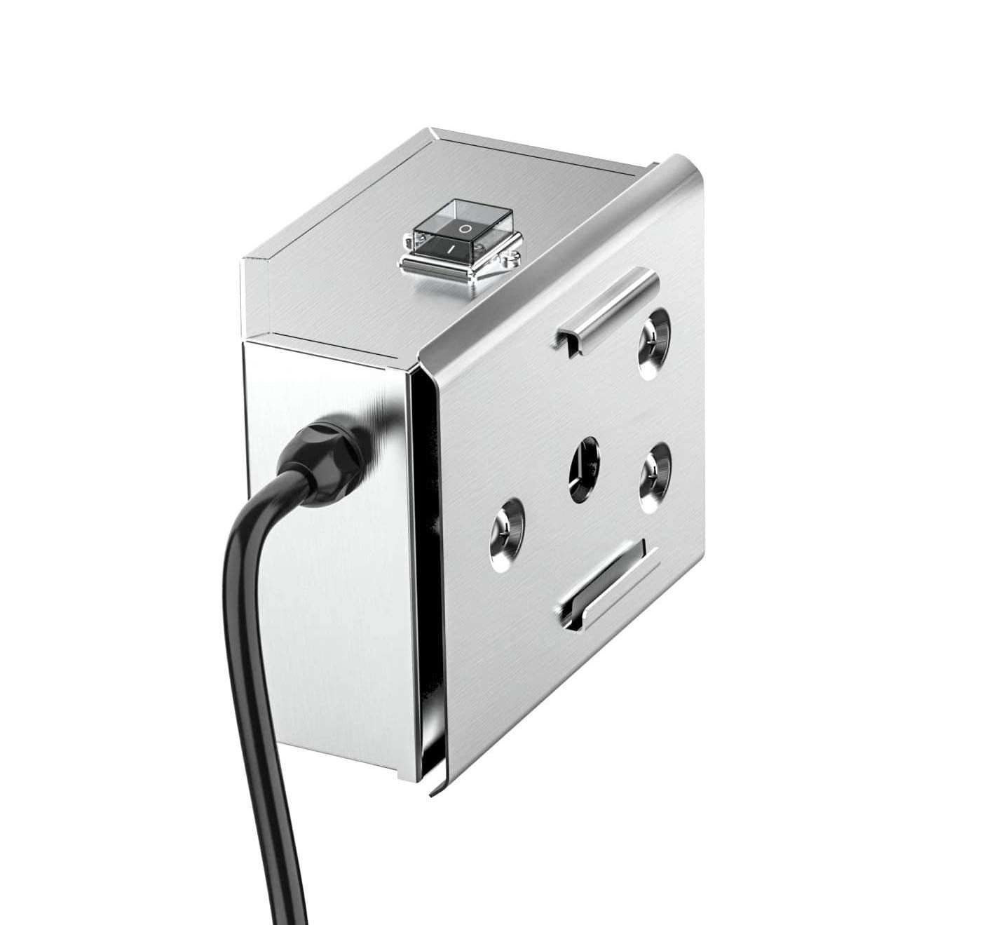 onlyfire BRMA102 Heavy Duty Stainless Steel Rotisserie Motor BBQ Gas Grill Electric Main Spit Motor, UK 3 Pins Plug,1.5meter