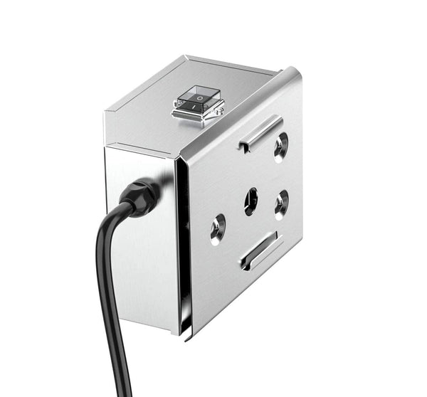 onlyfire BRMA102 Heavy Duty Stainless Steel Rotisserie Motor BBQ Gas Grill Electric Main Spit Motor, UK 3 Pins Plug,1.5meter