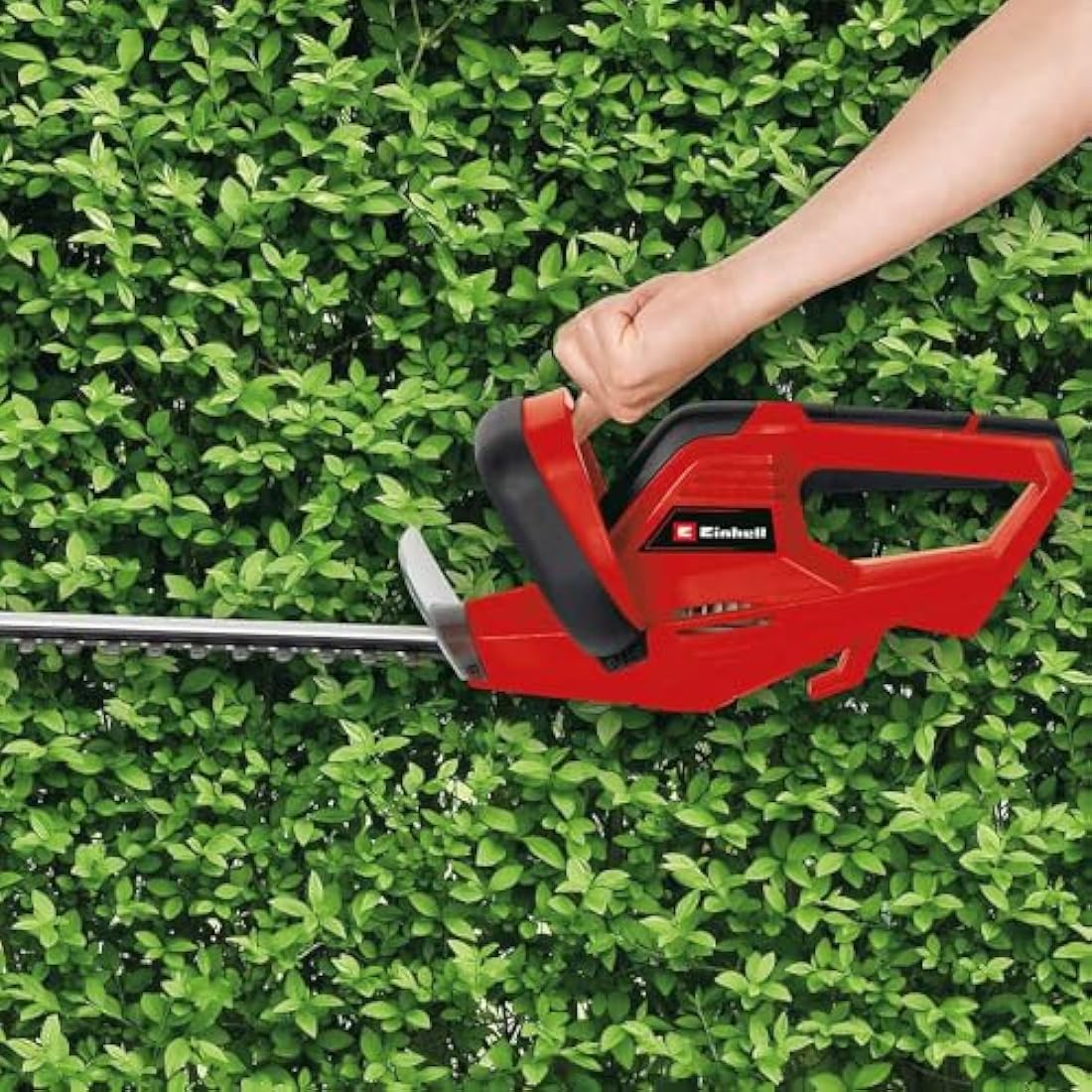 Einhell 45cm (18 Inch) Electric Hedge Trimmer - Laser-Cut Diamond-Ground Steel Blades with 12mm Cutting Thickness - GH-EH 4245 Lightweight Hedge Cutter, Powerful, Safe and Easy to Use 3403461