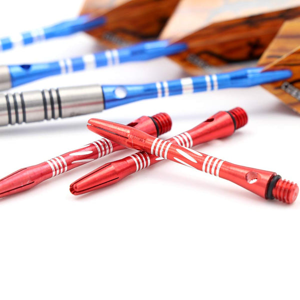 CUESOUL 90% Tungsten Steel Dart 22/24/26/28/30 Grams Darts Set Center Weighted Enhanced Control, Knurled Surface Supergrip, Aluminum Shafts Case