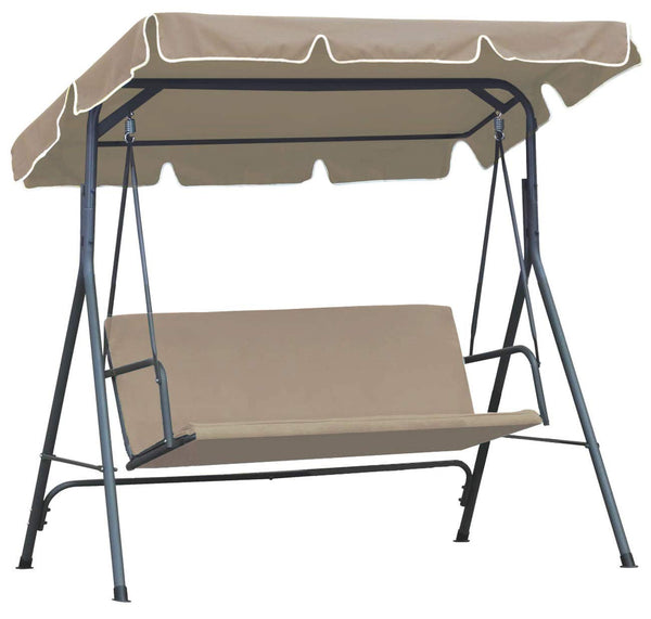 Ferocity Universal coloured replacement canopy for Swing Cover size 210 x 145 cm Patio Hammock Cover Top Garden Outdoor size 210 x 145 cm Beige [101]