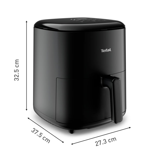 Tefal Easy Fry Max Digital Air Fryer, 5L, 10in1, Uses No Oil, Air Fry, Extra Crisp, Roast, Bake, Reheat, Dehydrate, 6 Portions, Non-Stick, Dishwasher Safe Baskets, Black EY245840