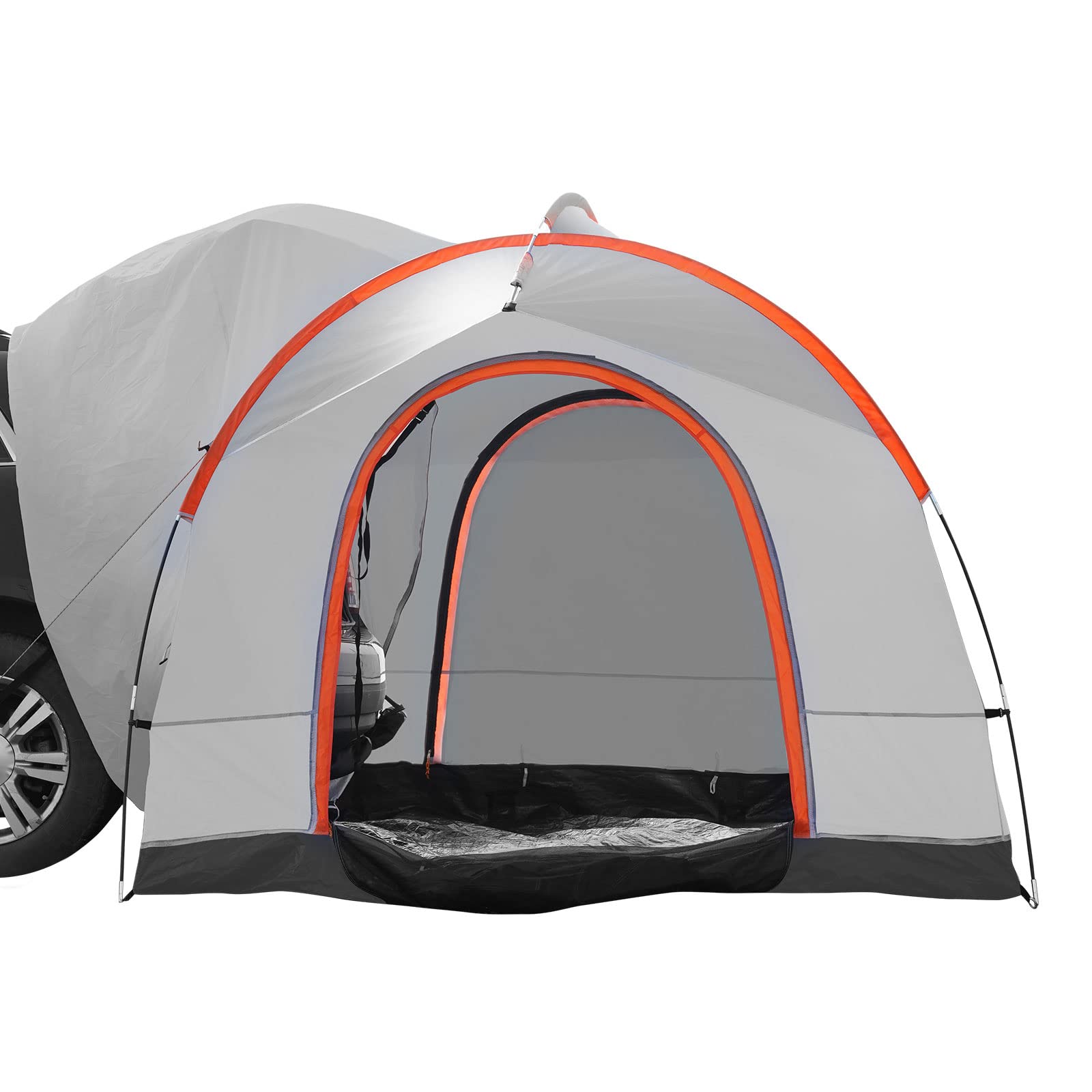 VEVOR Waterproof PU2000mm Spacious Double Layer Design, SUV Camping Tent with Shade Awning and Mesh Windows, Includes Rainfly and Storage Bag
