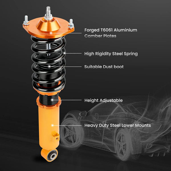 maXpeedingrods Coilovers Lowering Kit for Mazda MX5 MX-5 NA NB 1990-2005 Adjustable Hight Struts Shock Absorber Suspension