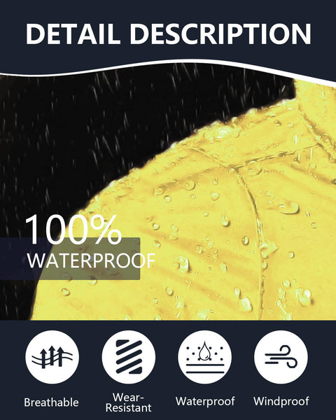 Victoper Waterproof Poncho Adult, Reusable Rain Poncho Adult Waterproof Poncho Waterproof Adult Lightweight Waterproof Raincoat for Outdoor Hiking Camping Cycling Traveling