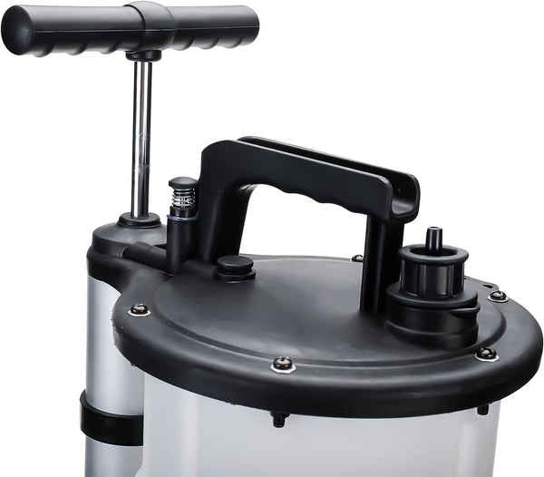 BOOMSTART 9L Manual Vacuum Oil Pump Fluid Extractor Suction Pump Oil Petrol Fuel Transfer Pump with 4 Tubes for Cars Motorbikes Marine Engines