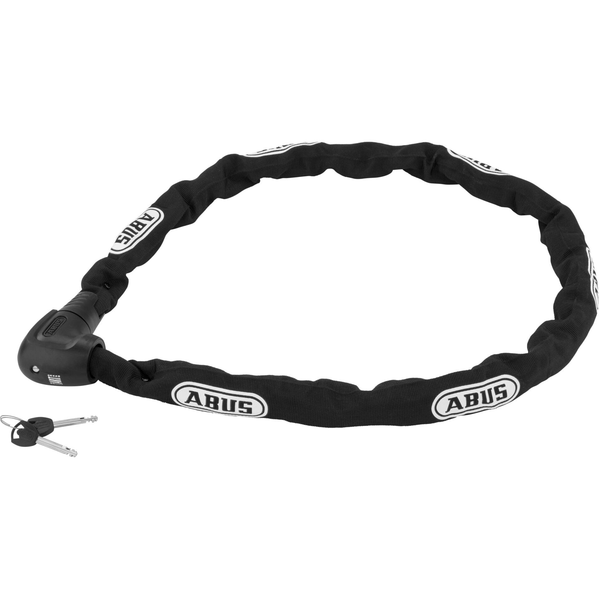 ABUS Steel-O-Chain 9809K chain lock - Bike lock with XPlus cylinder for protection against tampering - security level 12 - 9 mm thick - 170 cm long - Black