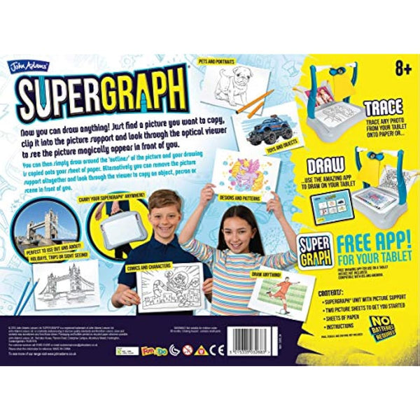 John Adams | SuperGraph Drawing Station: Now you can draw anything! | Arts & crafts | Ages 8+, Red