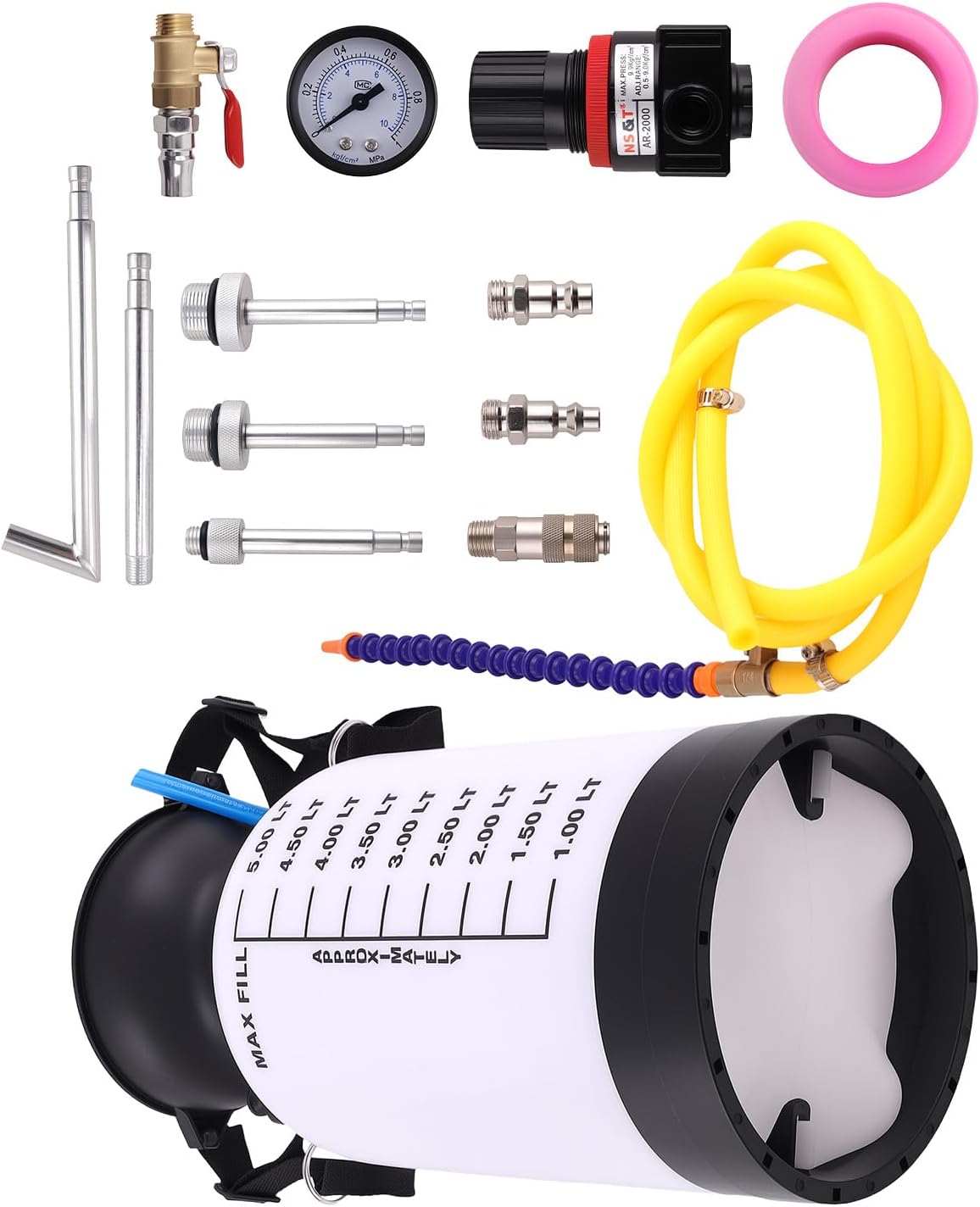 maXpeedingrods ATF Gearbox Oil Fluid Filling System Tool Kit for VW Audi 09G 01J CVT Benz 722.9 Transmission with Adapters