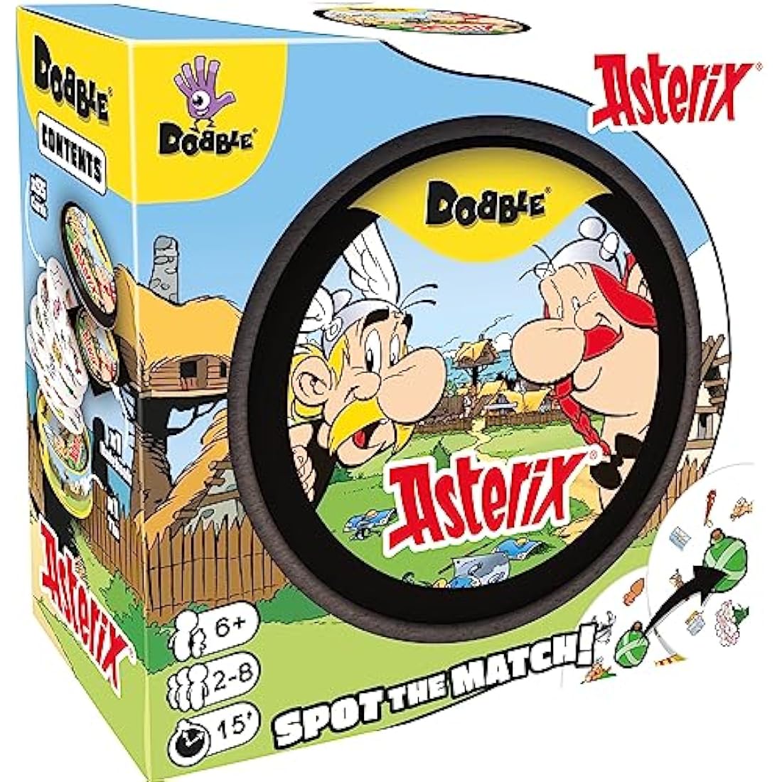 Asmodee | Dobble Asterix | Kids Card Game | Ages 6+ | 2-8 Players | 15 Minutes Playing Time