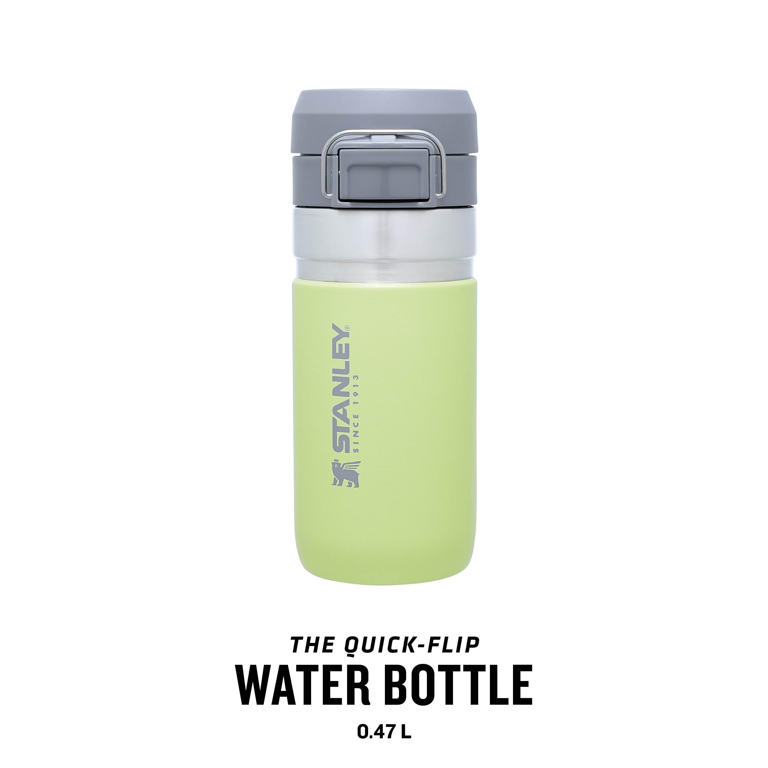 STANLEY Quick Flip Stainless Steel Water Bottle 0.47L - Keeps Cold For 7 Hours - Leakproof - BPA-Free Thermal Flask - Dishwasher Safe - Cup Holder Compatible