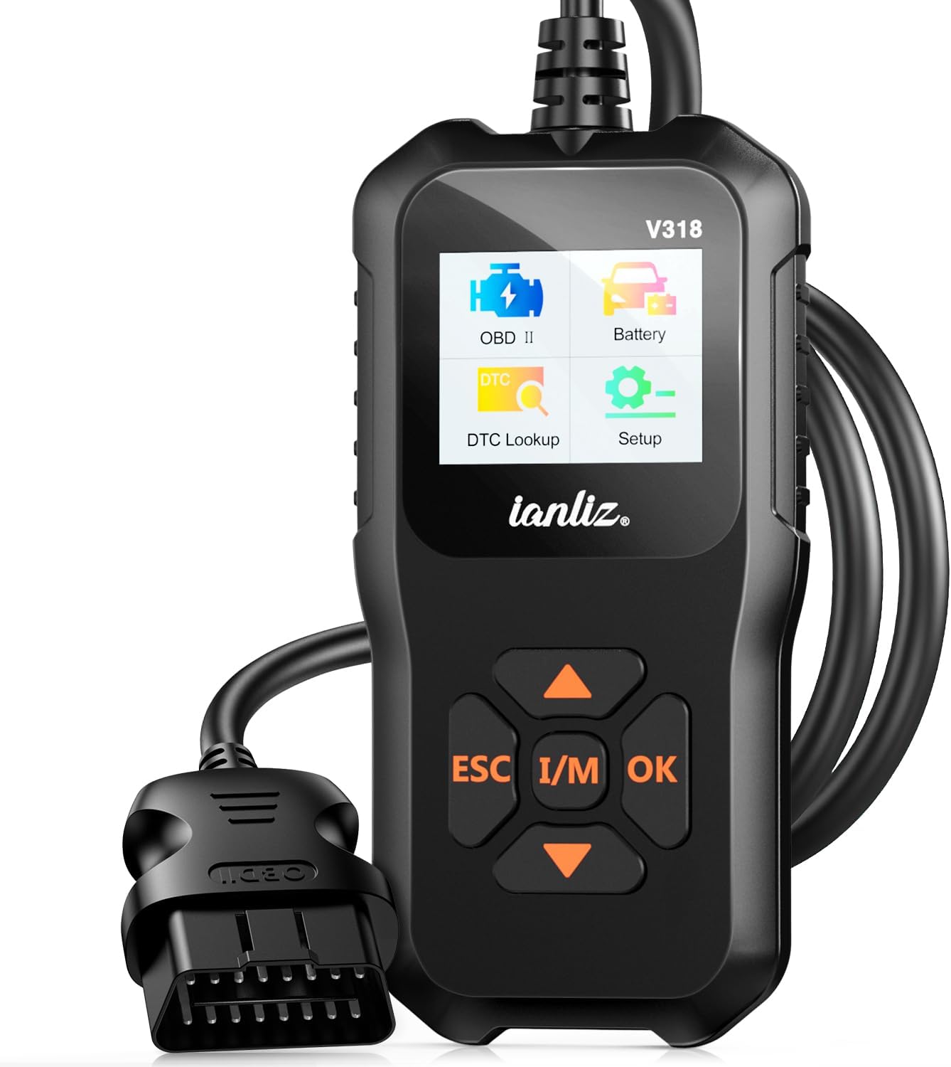 OBD2 Scanner Code Reade Diagnostic: OBD Reader Car Scanner Tool - Vehicle Faults Engine Fault Code Reader Scanner - Auto Motive Diagnostic Tool for All OBDII Vehicles from BMW Ford VW Audi