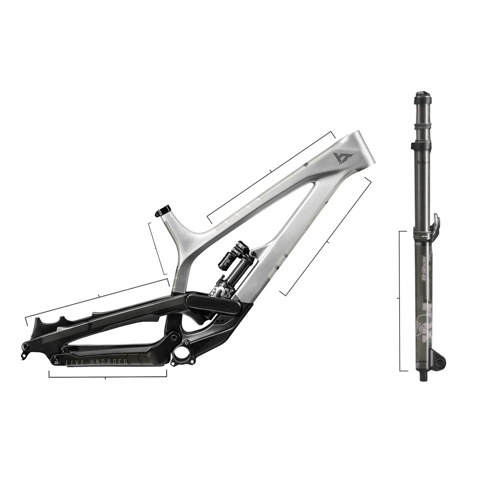 All Mountain Style AMS High Impact Frame Guard Total ? Protects your bike from scratches and dings, Clear/Silver