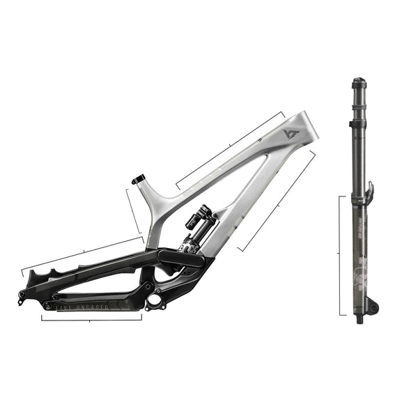 All Mountain Style AMS High Impact Frame Guard Total ? Protects your bike from scratches and dings, Clear/Silver